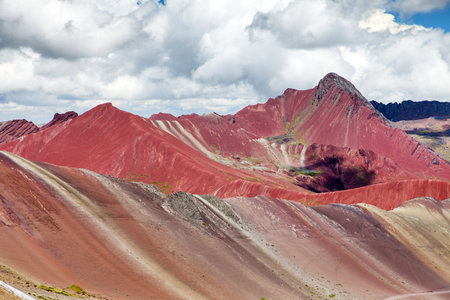 Rainbow mountains or Vinicunca Montana de Siete Colores, Cuzco region in Peru, Peruvian Andes