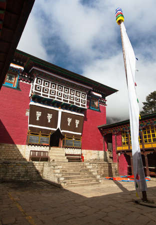 Tengboche Monastery, the best monastery in Khumbu valley, trek to Everest base camp, Sagarmatha national park, Solukhumbu, Nepal Himalayas mountainsの写真素材