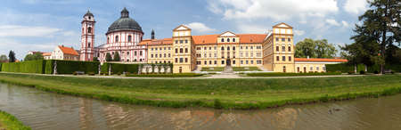 Jaromerice nad Rokytnou baroque and renaissance palace from 18th century, South Moravia, Czech Republic, Central Europeのeditorial素材