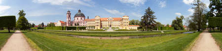 Jaromerice nad Rokytnou baroque and renaissance palace from 18th century, South Moravia, Czech Republic, Central Europeのeditorial素材