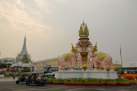 Sculpture intersection in the capital.のeditorial素材