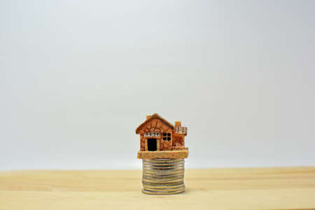 Money to buy a home or a dreamの写真素材