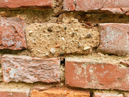 Antique brick wall texture grunge background.