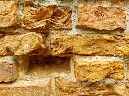 Brick wall dirty old texture backgroundの写真素材