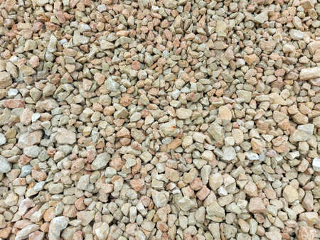 Multi-colored pebbles, medium-sized stones. Close-up view from above.の写真素材