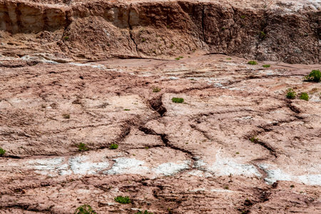 Red clay quarry. Clay quarry. Earth rocks are digging for building materials. Beautiful natural...