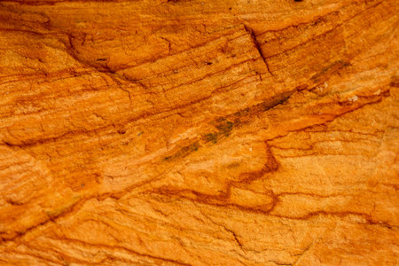 unique red sand rock. a wonderful rock structure created by Latvian nature in the Gauja National...