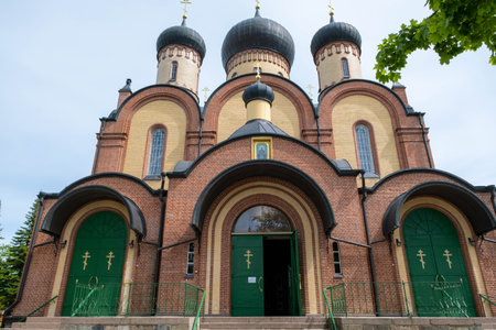 KUREMAE, IDA-VIRUMAA COUNTY, ESTONIA - JUNE 5, 2022: Church of St Arsinius and St Nicholas on the...
