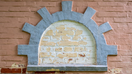 The old window of the old manor house. An old window. backgroundの写真素材