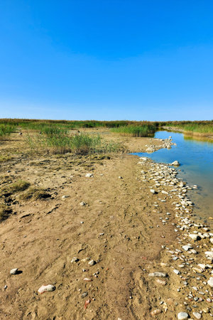 The coast of Vilsandi Island. rocky shores. preserved nature. Estonian nature park nature.の写真素材