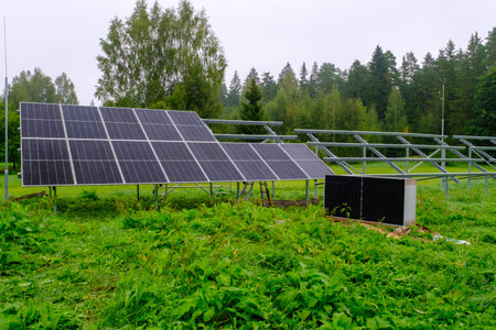 Solar panel with nano coating. Renewable energy from the sun, green energy, concept Generate energy....