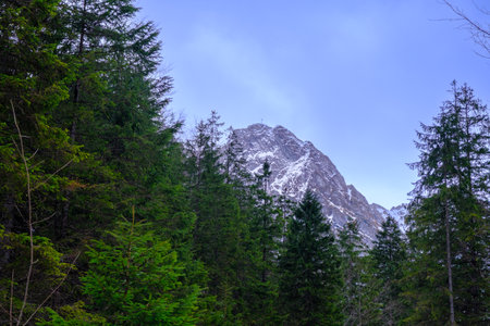 Tatra mountains. Winter view of the High Tatra Mountains. mountain winter landscape. Strazyska valley in summer. Tatra mountains in Poland, Europe.の写真素材