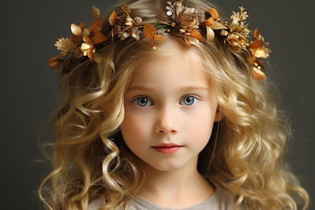 Close-Up Portrait of a Stunning Young Woman with Mesmerizing Eyes and a Captivating Gazeの素材