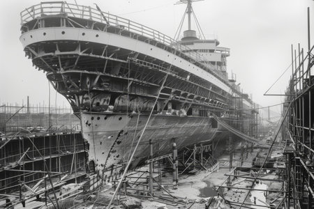 Historical Ship Repair: A Vintage Maritime Restorationの素材