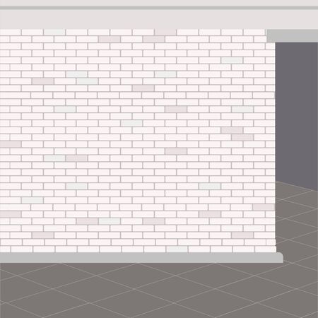 abstract vector illustration of a loft room interiorのイラスト素材