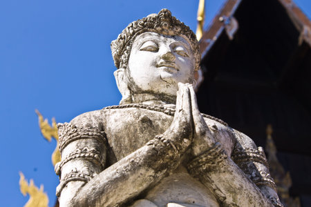 Thepha Thai temple statuesの写真素材