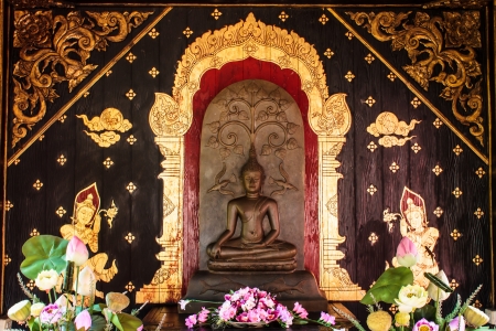 Buddha Statue in northern Thailandの写真素材