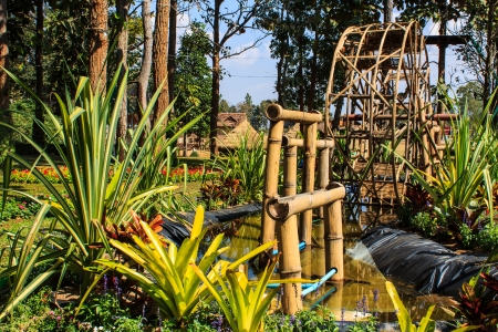 Turbine irrigate , Muangkan thailandの写真素材
