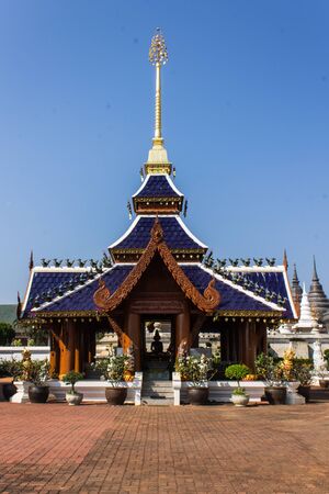 Ubosot in Wat Banden,Chiangmai Thailandの写真素材