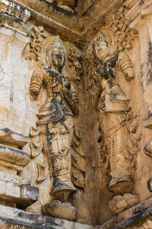 angel in Chedi , wat Ched yod in Chiangmaiの写真素材