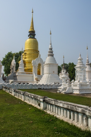 Chedi in Wat Suandokの写真素材