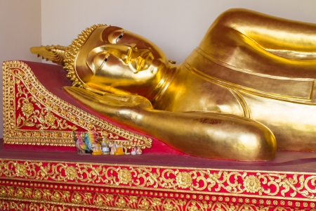 Budha Statue in Wat Phra That Hariphunchaiの写真素材