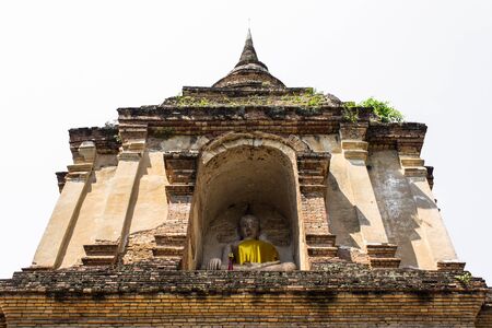 Isolated - Chedi in Wat Chedyod , Chiangmaiの写真素材