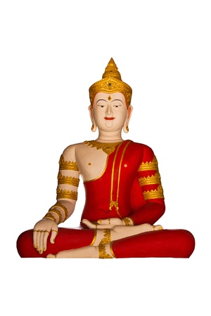 Isolated - phra maha jakkraphat Statue in Wat Chedi Lungの写真素材