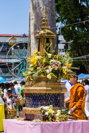 Inthakin festival 2013 in Wat Chedi Luang , Chiangmai ; June 5-12,2013のeditorial素材
