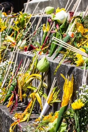 Flowers meant for worshipping godの写真素材