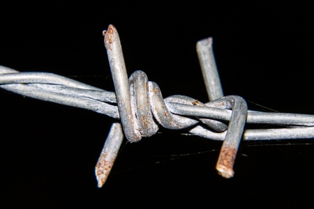 barbed wireの写真素材
