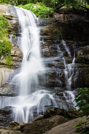 Tad Mork Water Fall in Maerim , Chiangmai Thailandの写真素材
