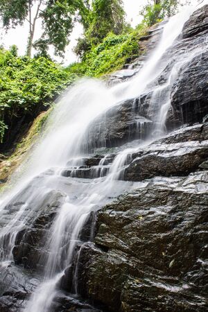 Tad Mork Water Fall in Maerim , Chiangmai Thailandの写真素材