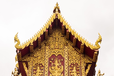 Ubosot in wat Saen Fang , Chiangmai Thailandの写真素材