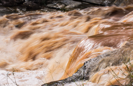 Red Water Flow Detail