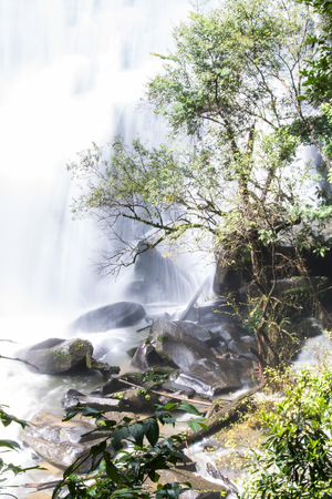 Sirithan waterfall in Doi Inthanon , Chomthong chaingmai Thalandの写真素材