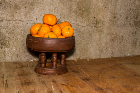 Still life - Oranges in Trayの写真素材
