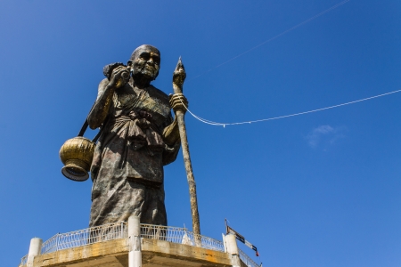Luang Pu Thuat statue in wat Maetakraiの写真素材