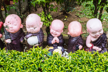 Clay Monk Statuesの写真素材
