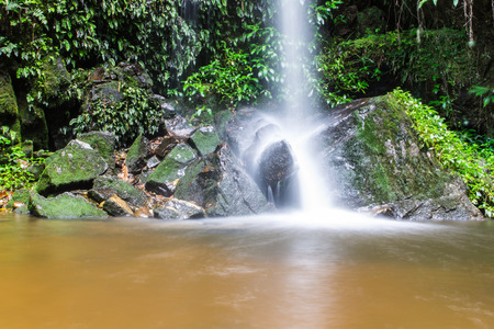 Mon Tha Than Waterfall In Doi Suthep - Pui National Park, Chiang Mai  Thailandの写真素材