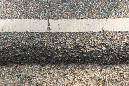 old asphalt roadsideの写真素材