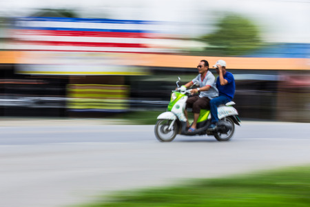 Motorcycling Panning In Thailandのeditorial素材