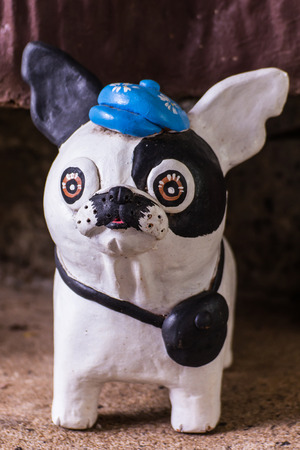 chihuahua statue, dog clayの写真素材