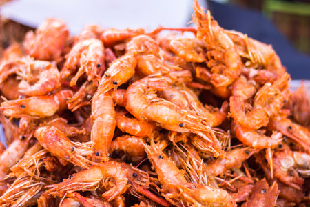 batter-fried prawnsの写真素材