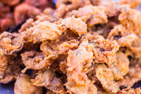 crisp fried calamariの写真素材