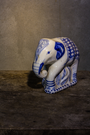elephant bank ceramic still lifeの写真素材