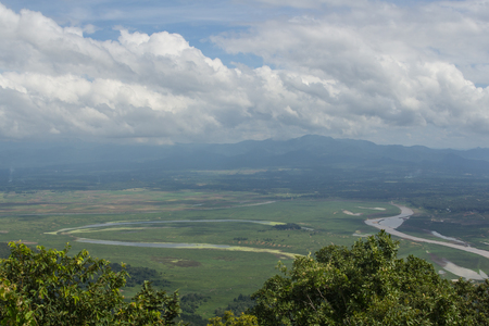Ping river at Doi Koeng , Amphoe Doi Tao, Chiang Mai Thailandの写真素材