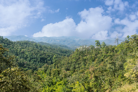 View from Mountain, Pha Daeng National Park in Chiangmai Thailandの写真素材