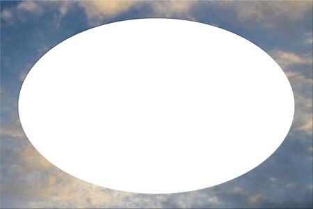 picture frame form sunset skyの写真素材