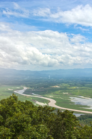 Ping river at Doi Koeng , Amphoe Doi Tao, Chiang Mai Thailandの写真素材